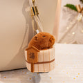 Cute Capybara With Hot Bath Tub Toys 25cm Or Plush Keychains 15cm
