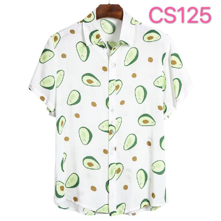 Men's Tropical Hawaiian Shirt Collection – Floral, Fruit & Botanical Print Short Sleeve Beach Button-Up