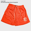 Men's Orange Mesh Athletic Shorts – Premium Streetwear Basketball & Beach Summer Shorts