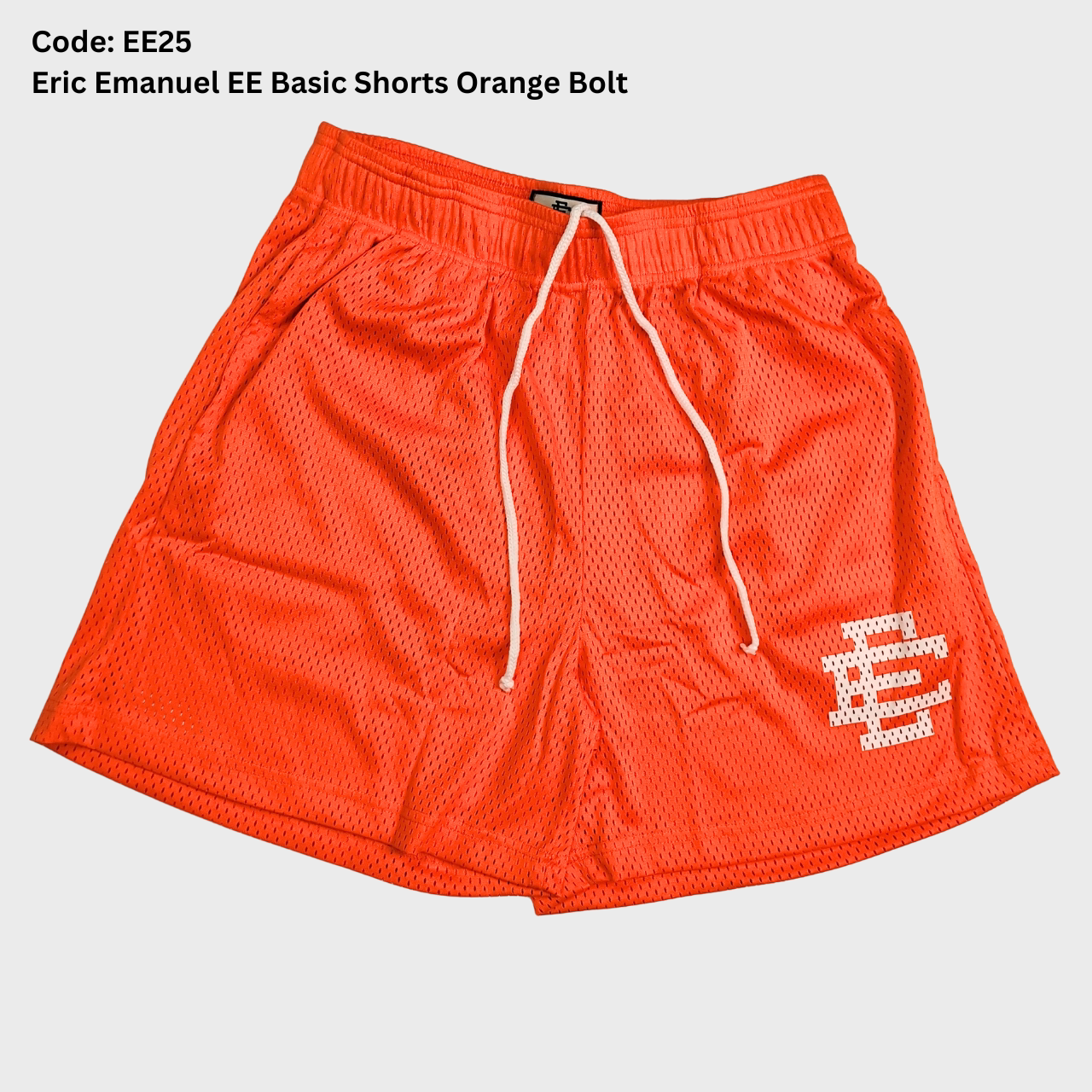 Men's Orange Mesh Athletic Shorts – Premium Streetwear Basketball & Beach Summer Shorts