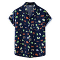 Men's Tropical Vacation Print Shirt – Fun Hawaiian Short Sleeve Button-Up for Summer
