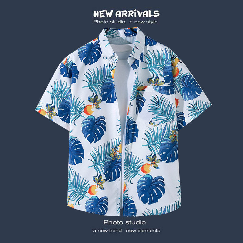 Men's Coastal Tropical Shirt – Relaxed Fit Resort Wear