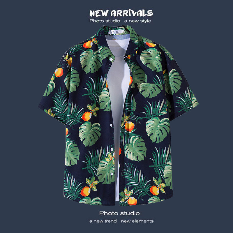 Men's Coastal Tropical Shirt – Relaxed Fit Resort Wear