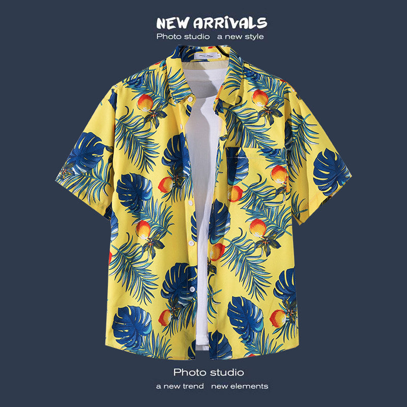 Men's Coastal Tropical Shirt – Relaxed Fit Resort Wear