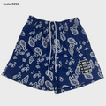 EE Paisley Navy Mesh Shorts EE53
