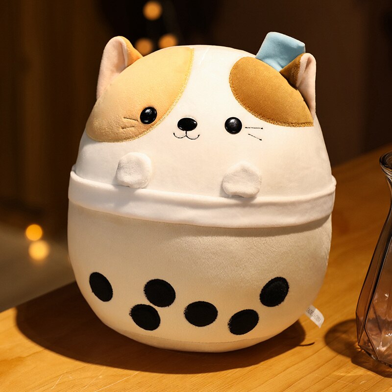 Animal (Cat/Bear/Shark) with Milk Tea Squishy Plush Toys