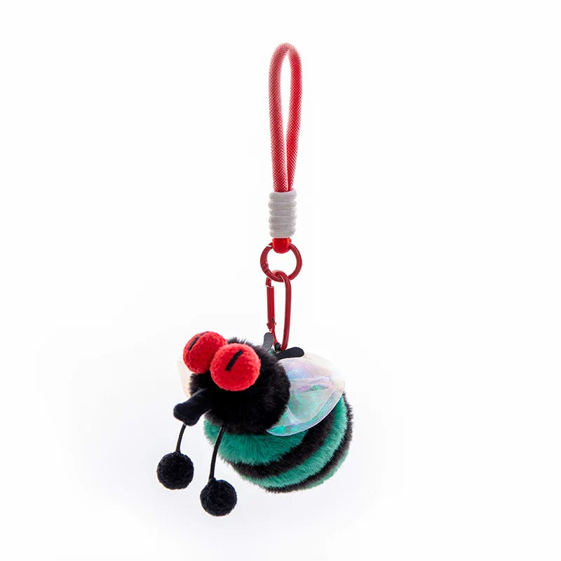 Cute Mini Bug/Insect Plush Keychain - Moth/Ant/Firefly/Mantis/Spider/Dug Beetle/Ladybug/Cockoach/Fly/Mosquito