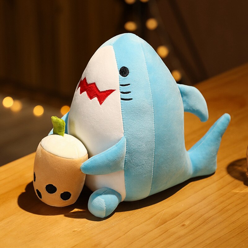 Animal (Cat/Bear/Shark) with Milk Tea Squishy Plush Toys