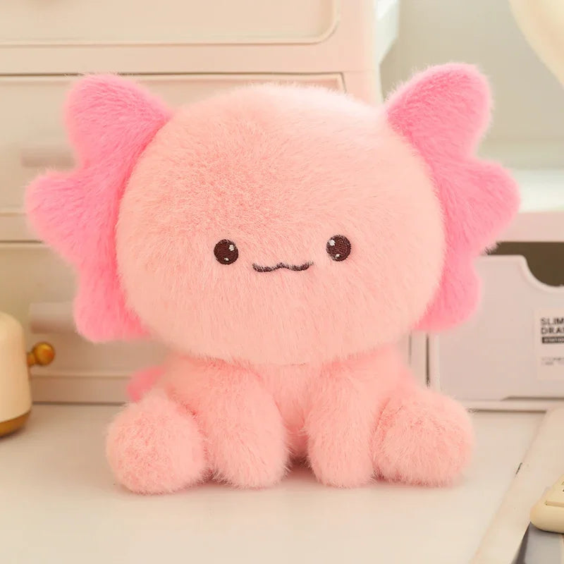 Sitting Animal Plush Toys 14cm - Axolotl/Lion/Cat/Panda/Dinosaur