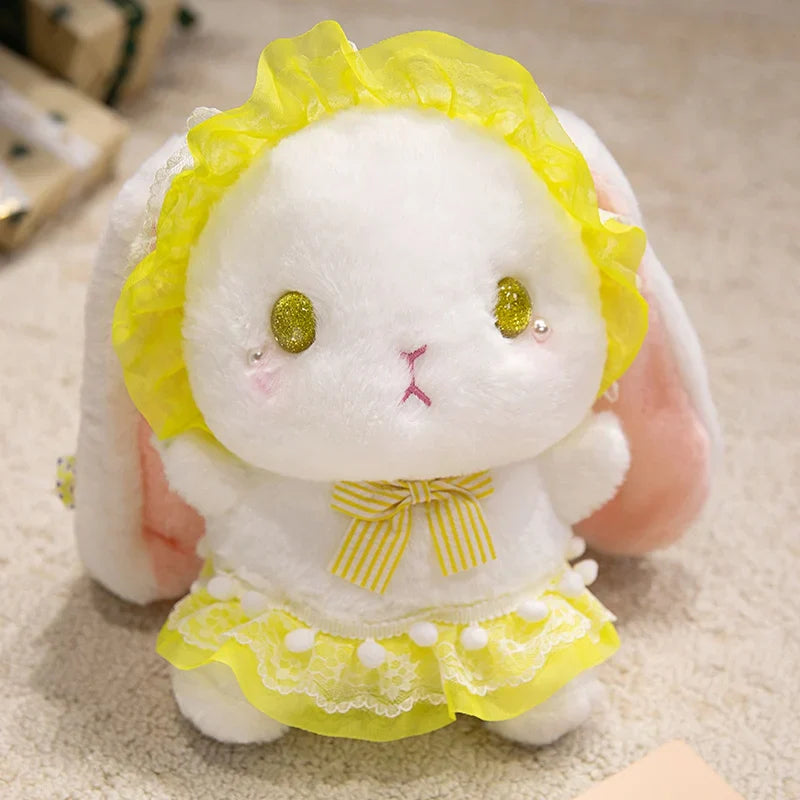 Cute Rabbit Plush Toys 18/25/35 - Green/Black/Purple/Yellow/Blue/Red