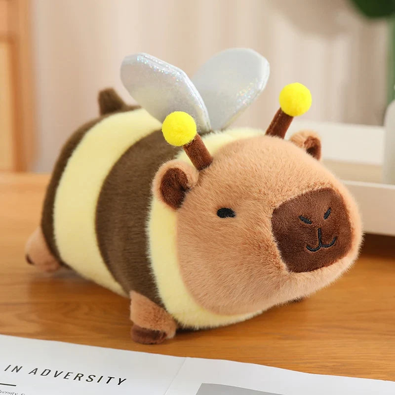Cute Capybara With Dress Up(Lion/Flower/Bread/Bee) Plush Toys 25/35cm
