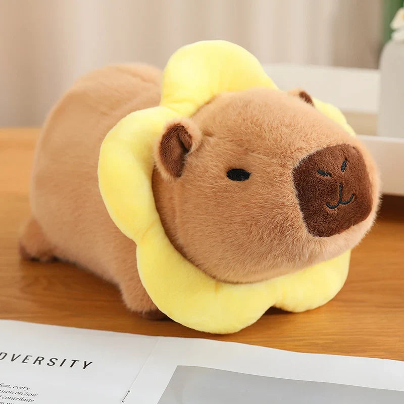 Cute Capybara With Dress Up(Lion/Flower/Bread/Bee) Plush Toys 25/35cm
