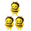 3pcs Set / Cute Bee Plush Keychains 11cm