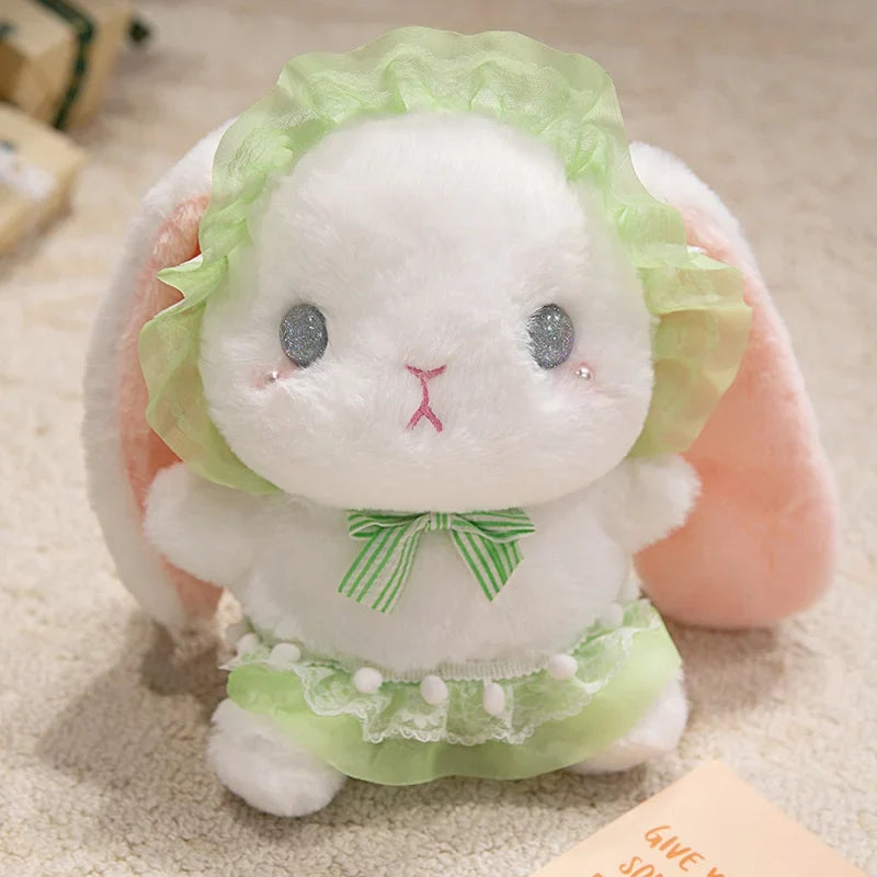 Cute Rabbit Plush Toys 18/25/35 - Green/Black/Purple/Yellow/Blue/Red