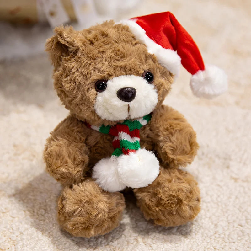 Teddy Bear With Rose/Christmas Hat/Bouquet/Graduation Plush Toys 17cm