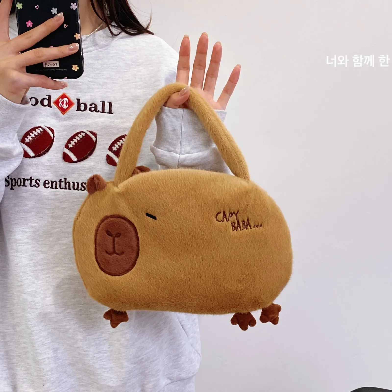 Cute Capybara Plush Crossbody bag/Handbag/Backpack - 6 Styles