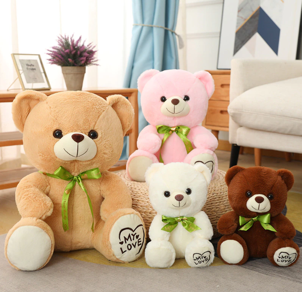 Teddy Bear Plush Toys (Colorful Bow Tie with "My love") 25/35/45cm