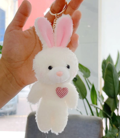 Animal (Bear/Rabbit/Dog) Plush Keychains 11cm