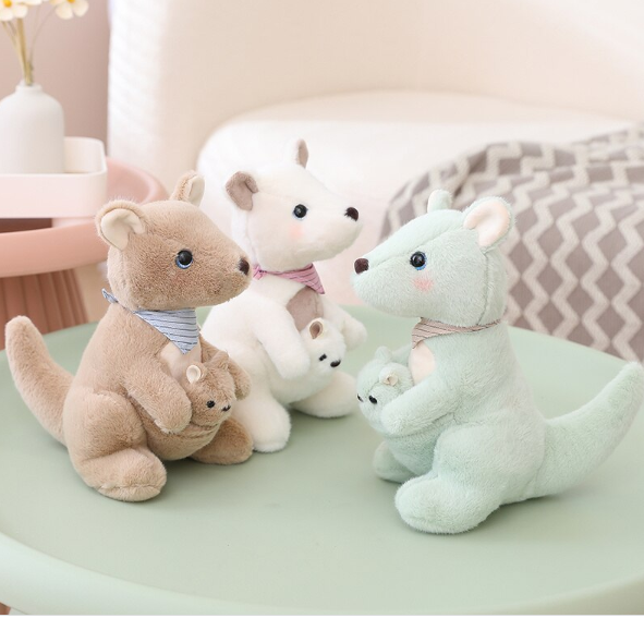 Kangaroo (With Joey) Plush Toys 25/35/45cm- 3 colours