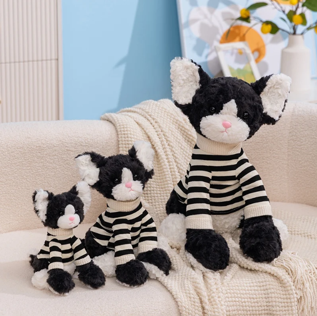 Cute Animal (Fox/Cat/Dog) With Clothes Plush Toys 23/32/50cm