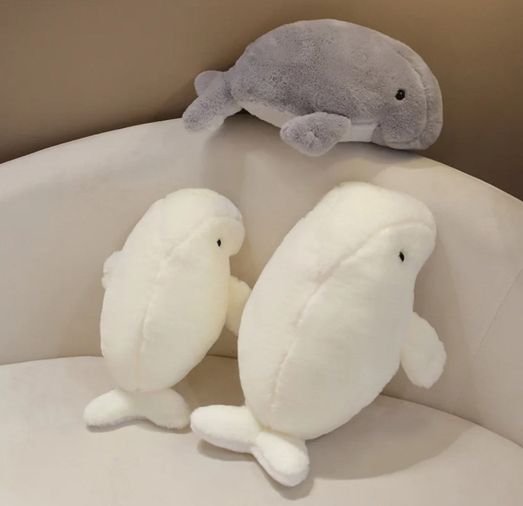 Cute White/Grey Dugong Plush Toys 40/50cm