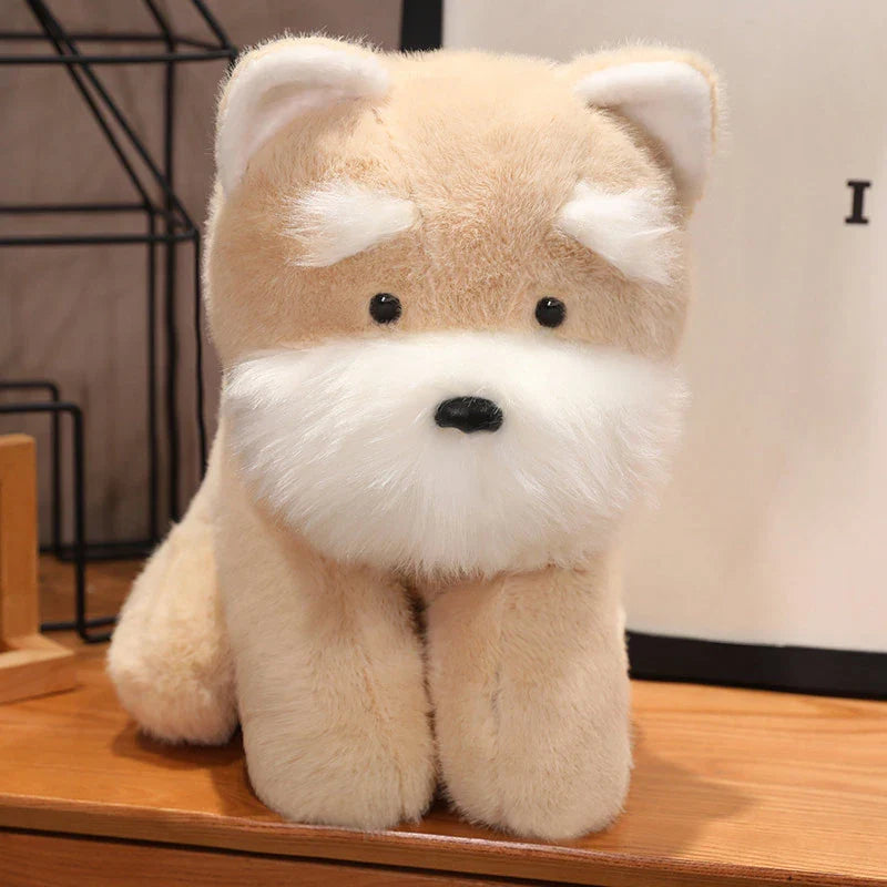 Cute Dog (Schnauzer) Plush Toys 22/32/42cm - Grey/Brown