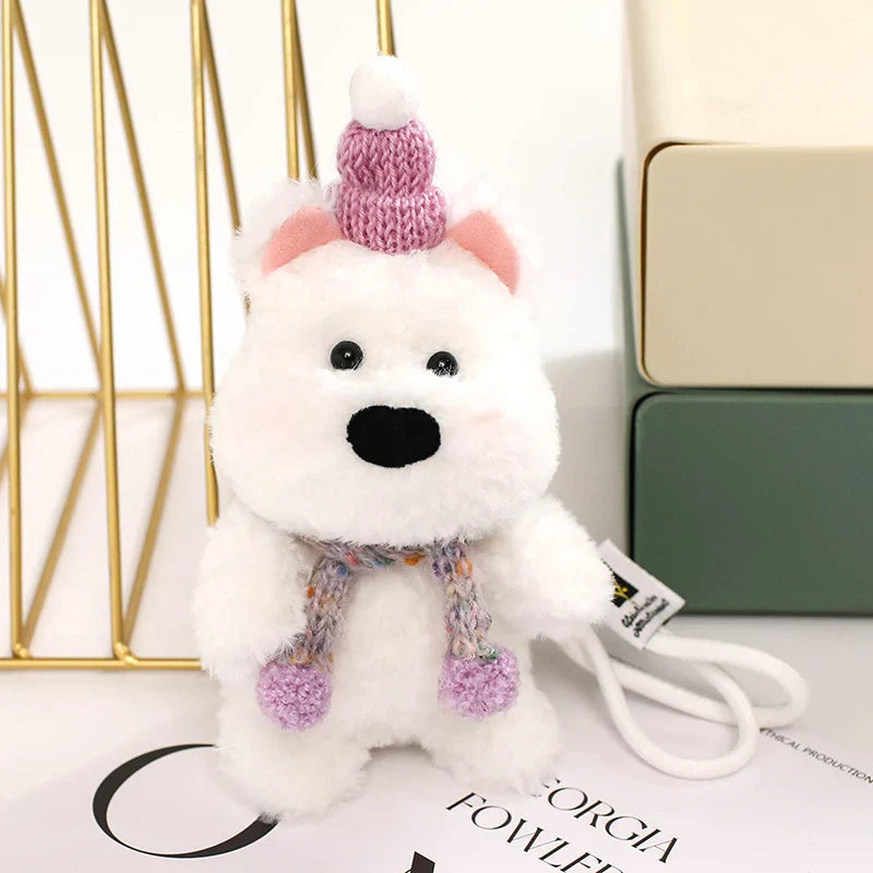 Cute Dog/Puppy Plush Keychains 12cm - 7 Styles