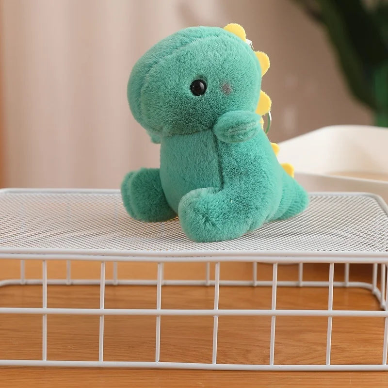 Cute Dinosaur Plush Keychain 13cm - Blue/Green/Pink