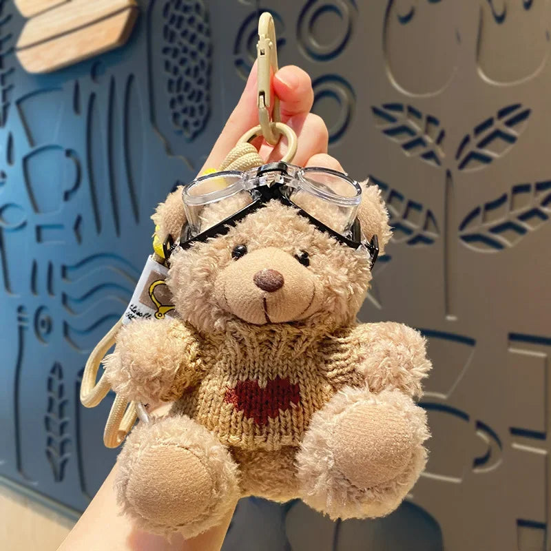 Cute Teddy Bear Plush Keychains - 10 Styles