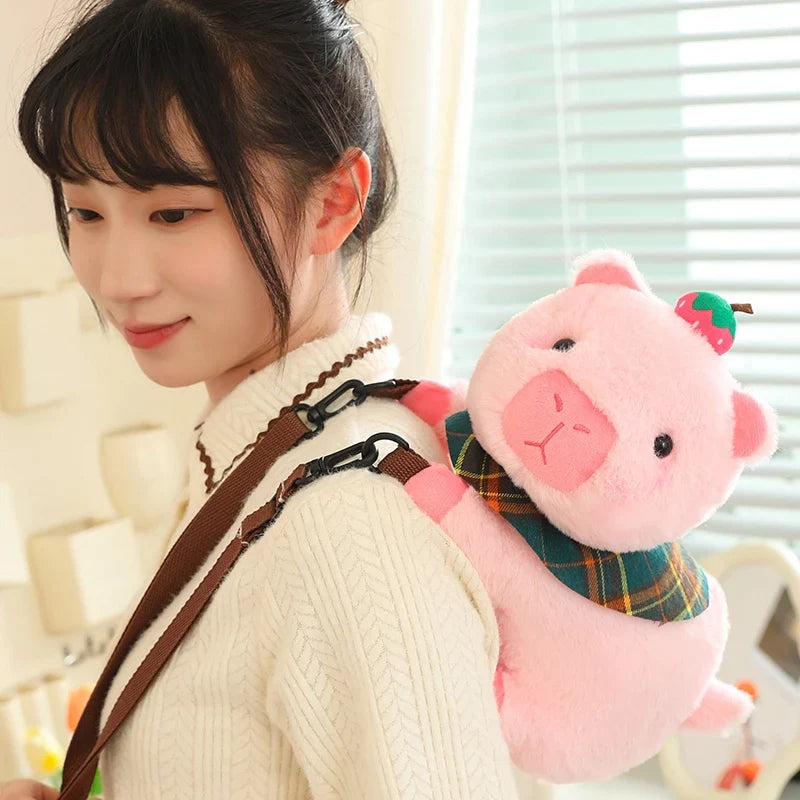 Cute Capybara Plush Toys 30/50cm Or Capybara Plush Bag 30cm - Green/Brown/Pink