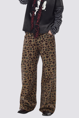 Signal Cut Straight Print Jeans