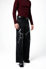 Urban Outlaw Embroidery Straight Jeans