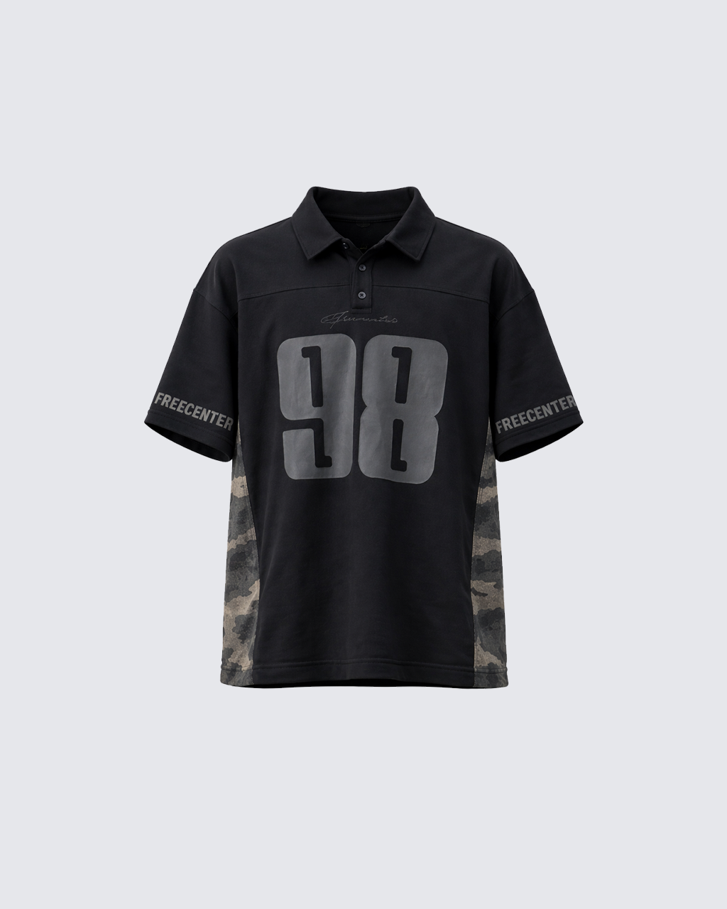 Number Print Polo T-Shirt