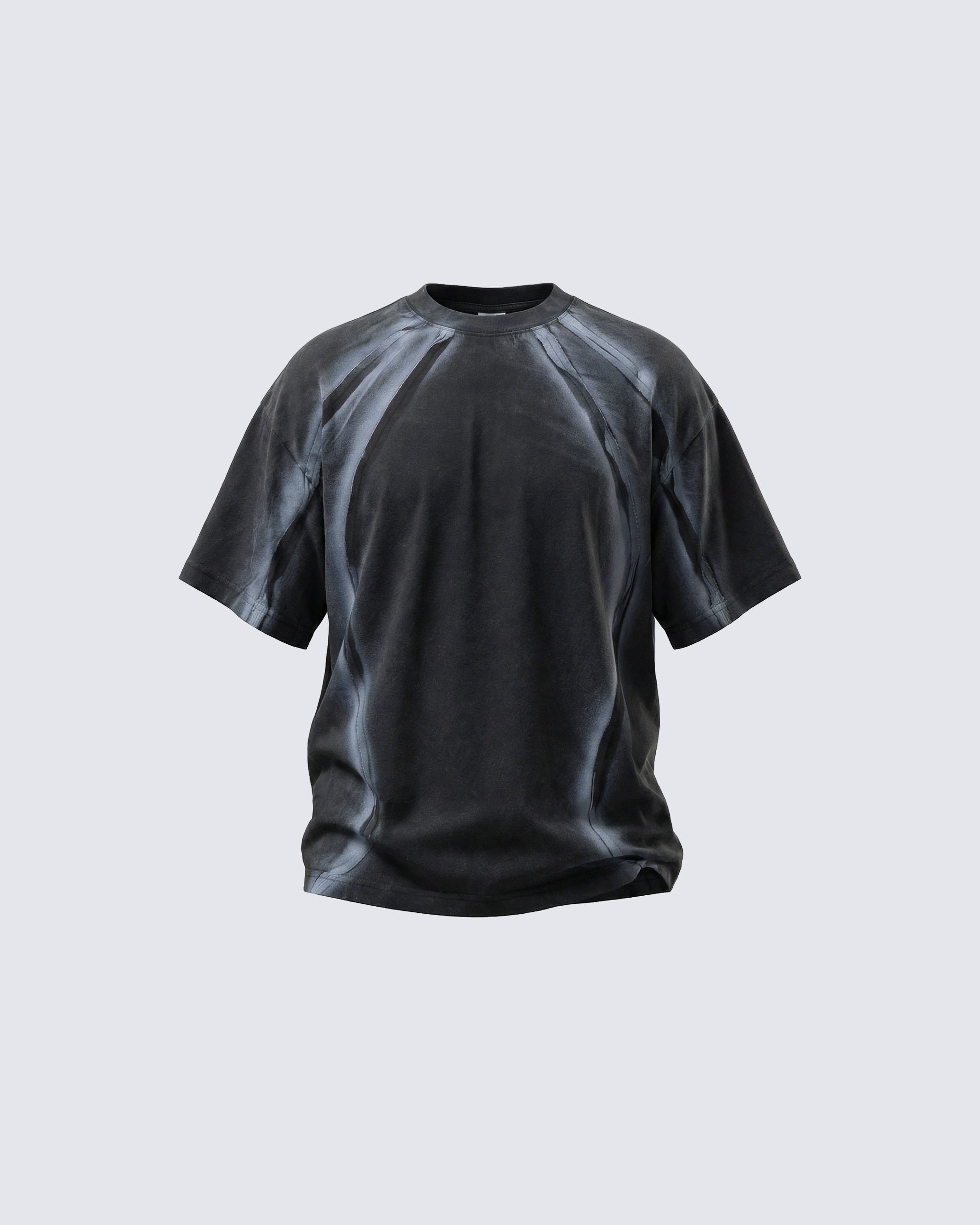 Vintage Washed Minimal Panel Short Sleeve