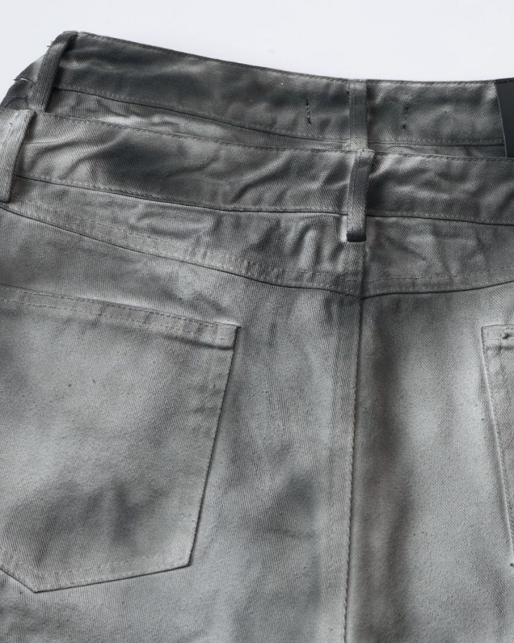 Vintage American Wash Spiked Denim Shorts