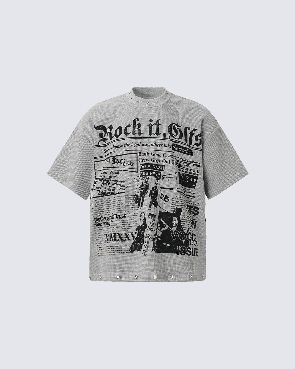 Vintage Studded Graphic T-Shirt New
