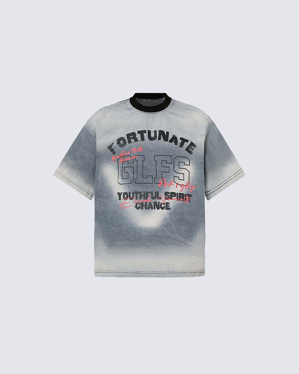 Vintage Washed Faded Graphic Casual T-Shirt