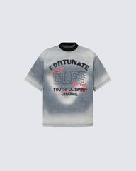 Vintage Washed Faded Graphic Casual T-Shirt