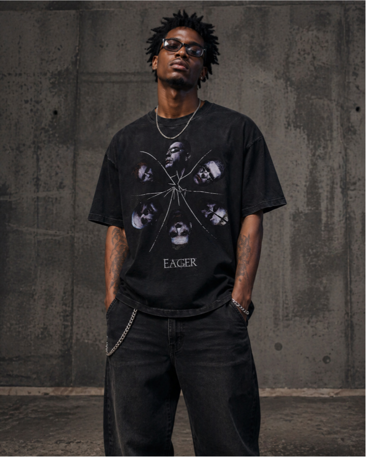 Vintage Washed Portrait Graphic Tee